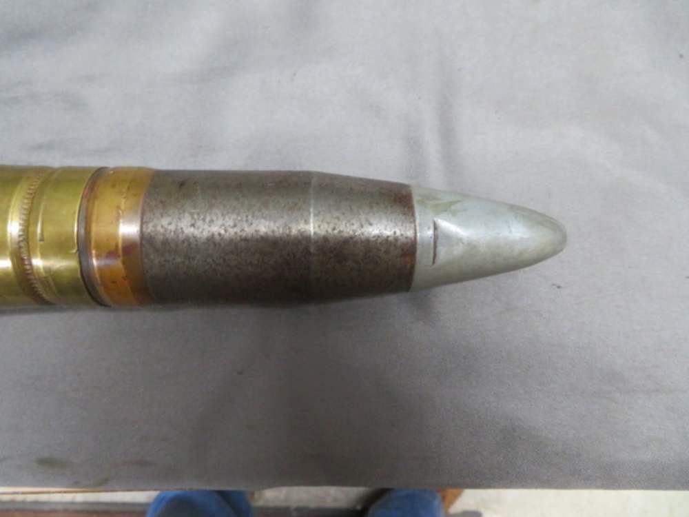 WWII US NAVY 40MM BOFORS CANNON ROUND-DATED 1945-img-6
