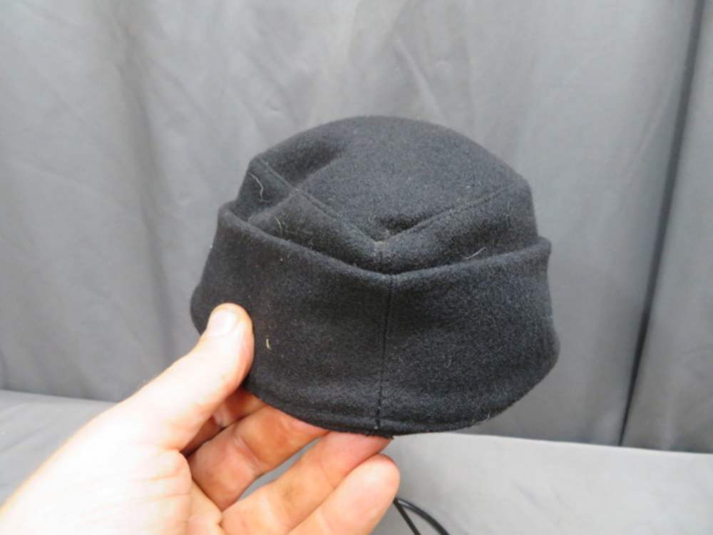 REPRODUCTION WWII GERMAN WAFFEN SS M43 FIELD CAP W/ ORIGINAL EAGLE INSIGNIA-img-4