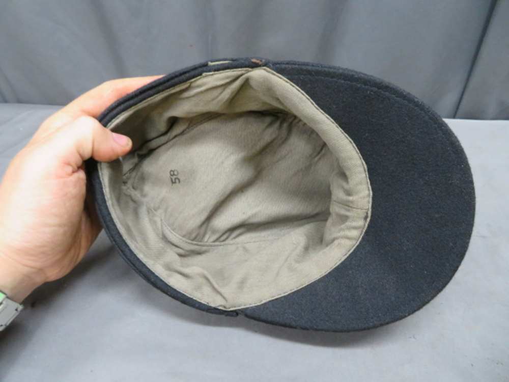 REPRODUCTION WWII GERMAN WAFFEN SS M43 FIELD CAP W/ ORIGINAL EAGLE INSIGNIA-img-6