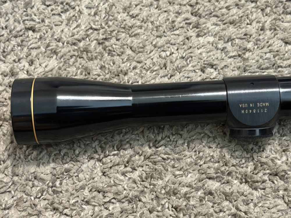 Leupold M8-4x rifle scope 1” tube duplex gloss vintage nice rare-img-4