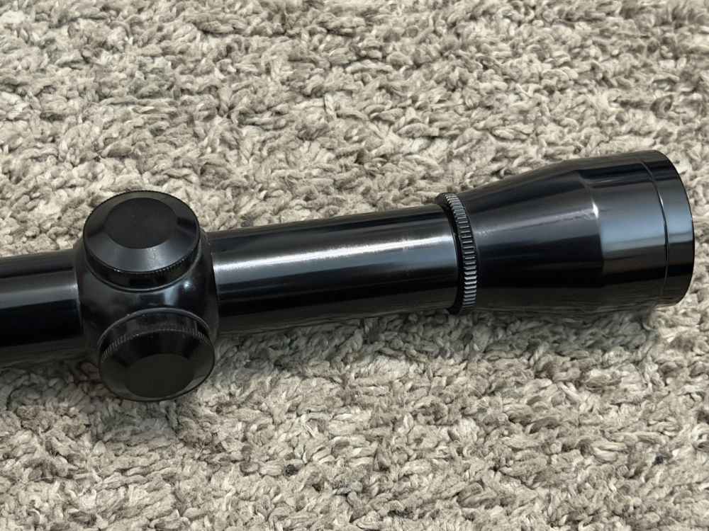 Leupold M8-4x rifle scope 1” tube duplex gloss vintage nice rare-img-5