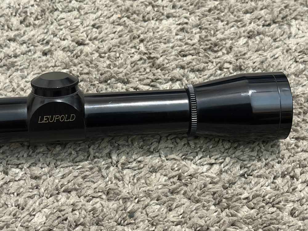 Leupold M8-4x rifle scope 1” tube duplex gloss vintage nice rare-img-1