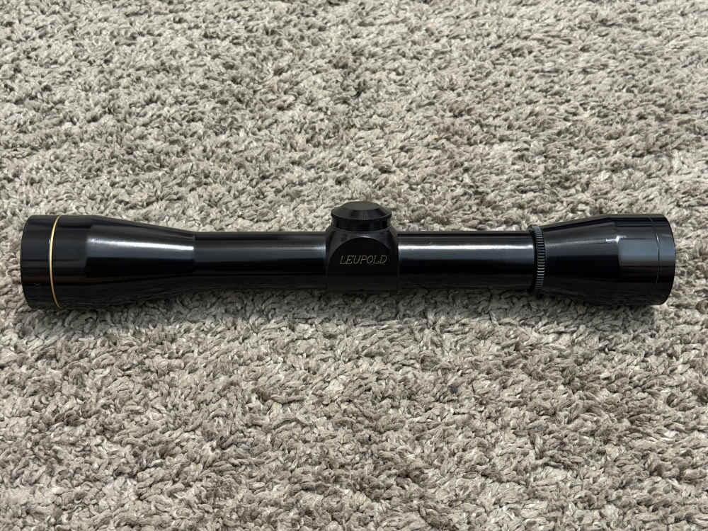 Leupold M8-4x rifle scope 1” tube duplex gloss vintage nice rare-img-0