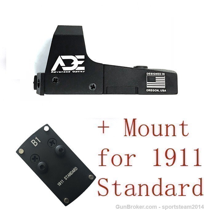 RD3-006B GREEN Dot Sight + Colt 1911 (B1) standard pistol mount-img-9