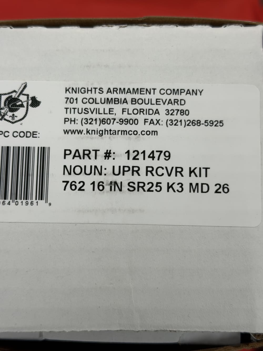 Knights Armament KAC K3 762 16" Complete Upper Receiver Kit MOD 26 PN121479-img-9
