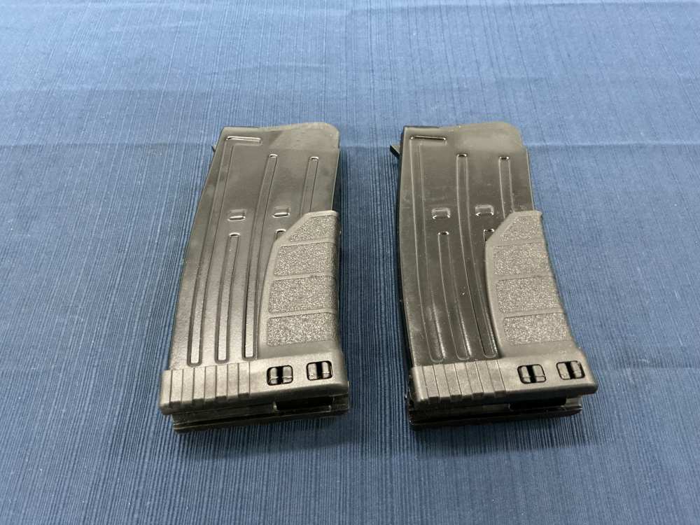 Lot of 2 Turkish Shotgun 12 Gauge 5 Round Metal Mags Penny NR 0.01-img-1