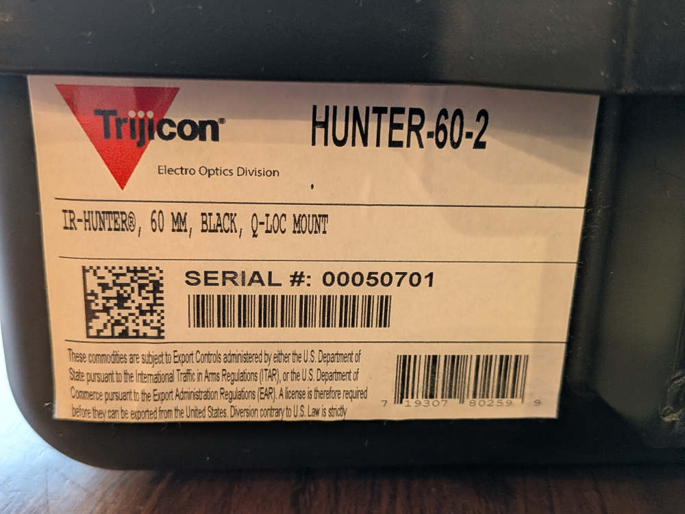 Trijicon IR-Hunter 60mm Thermal Riflescope - 640x480 - BOBRO Mount-img-20