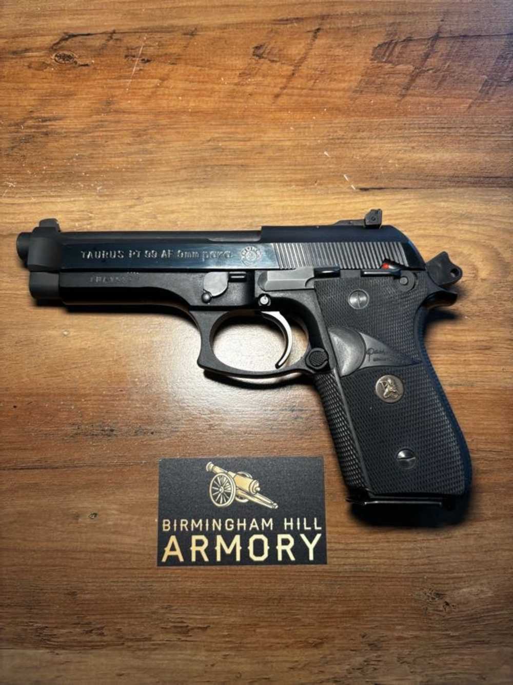 Used Taurus PT-99 9mm Stainless/Blued | Original Box and Papers-img-0