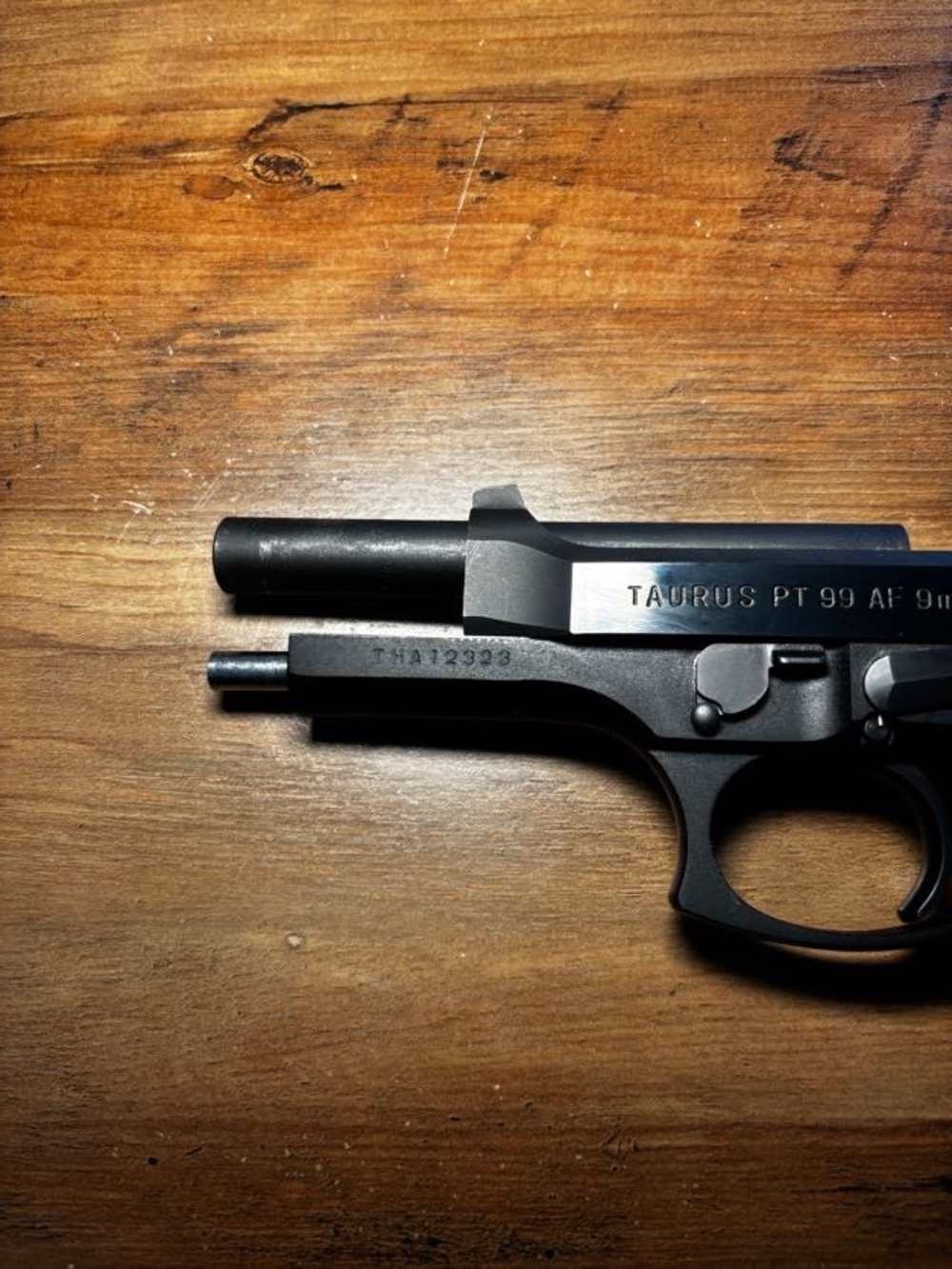 Used Taurus PT-99 9mm Stainless/Blued | Original Box and Papers-img-11