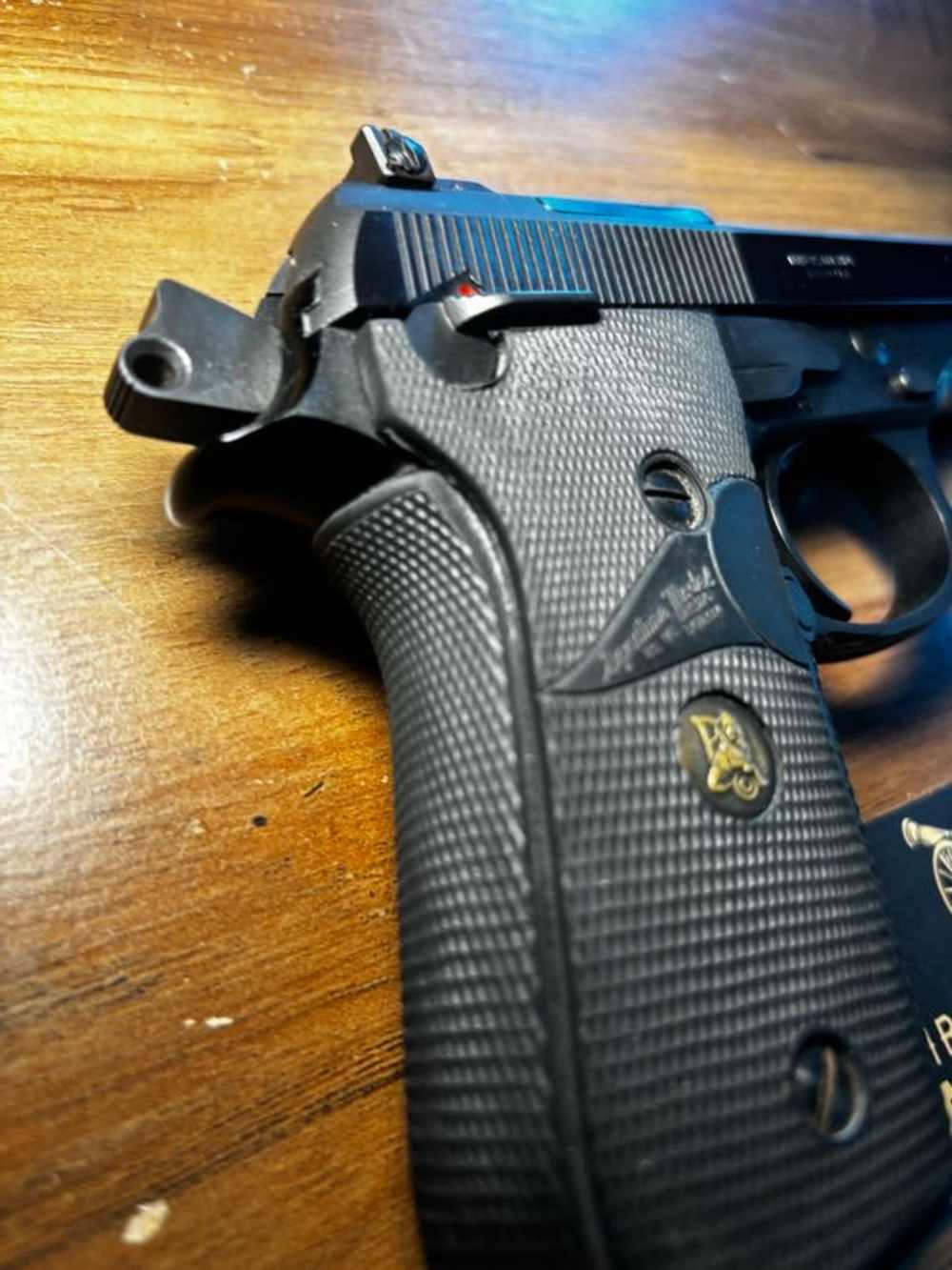 Used Taurus PT-99 9mm Stainless/Blued | Original Box and Papers-img-9