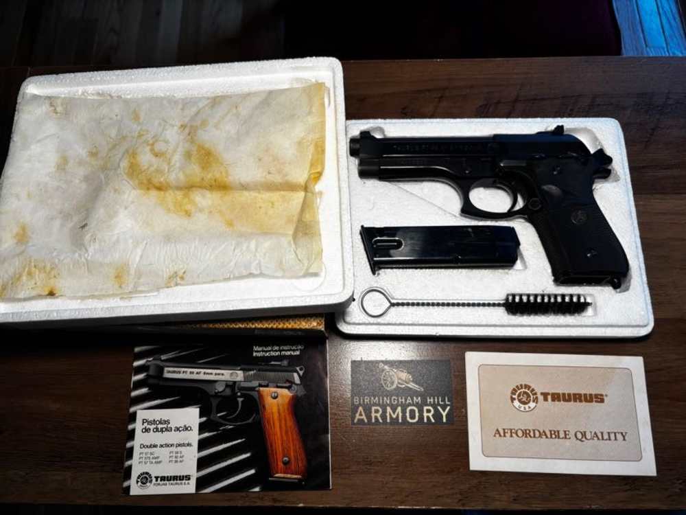 Used Taurus PT-99 9mm Stainless/Blued | Original Box and Papers-img-3