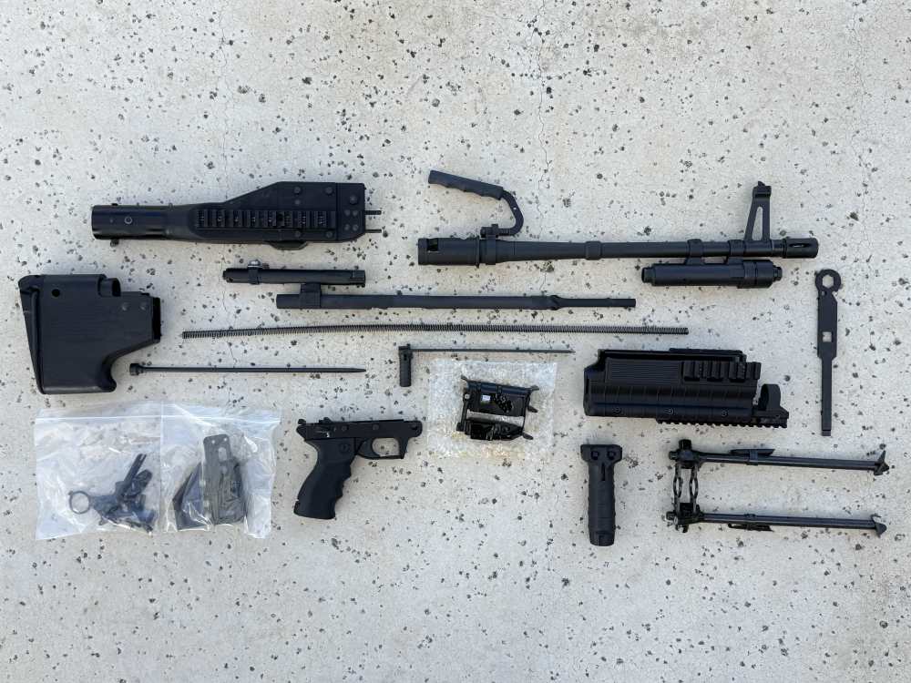 NEW Virgin M60E6 M60 E6 US Ordnance BLACK Complete Parts Kit 7.62-img-0