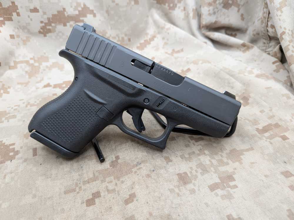 Glock 43 9MM Slimline G43 Police Trade In USED Night Sights-img-2
