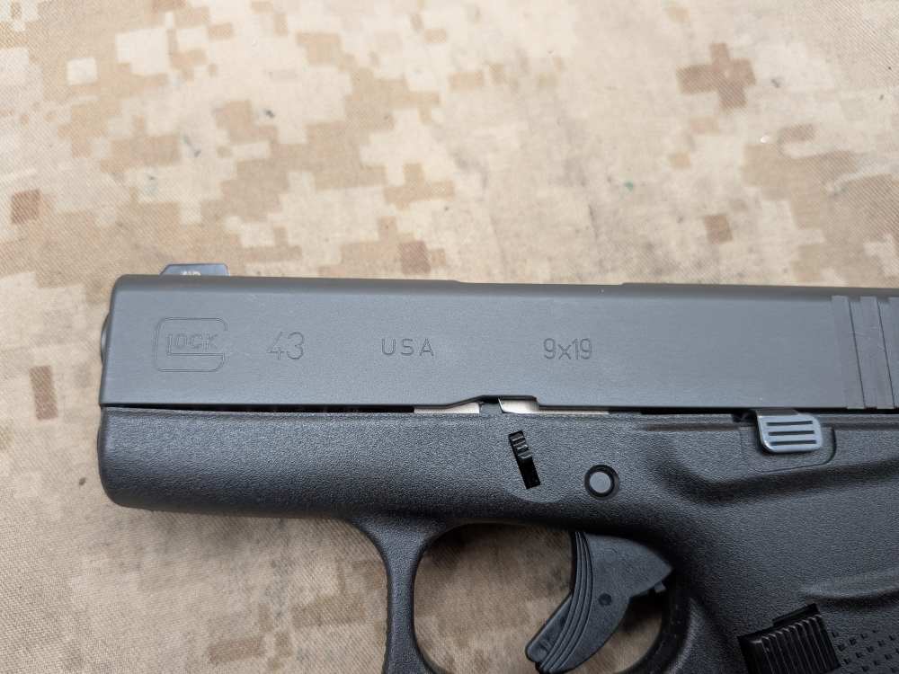 Glock 43 9MM Slimline G43 Police Trade In USED Night Sights-img-4