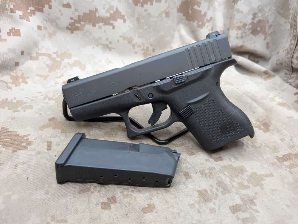 Glock 43 9MM Slimline G43 Police Trade In USED Night Sights-img-3