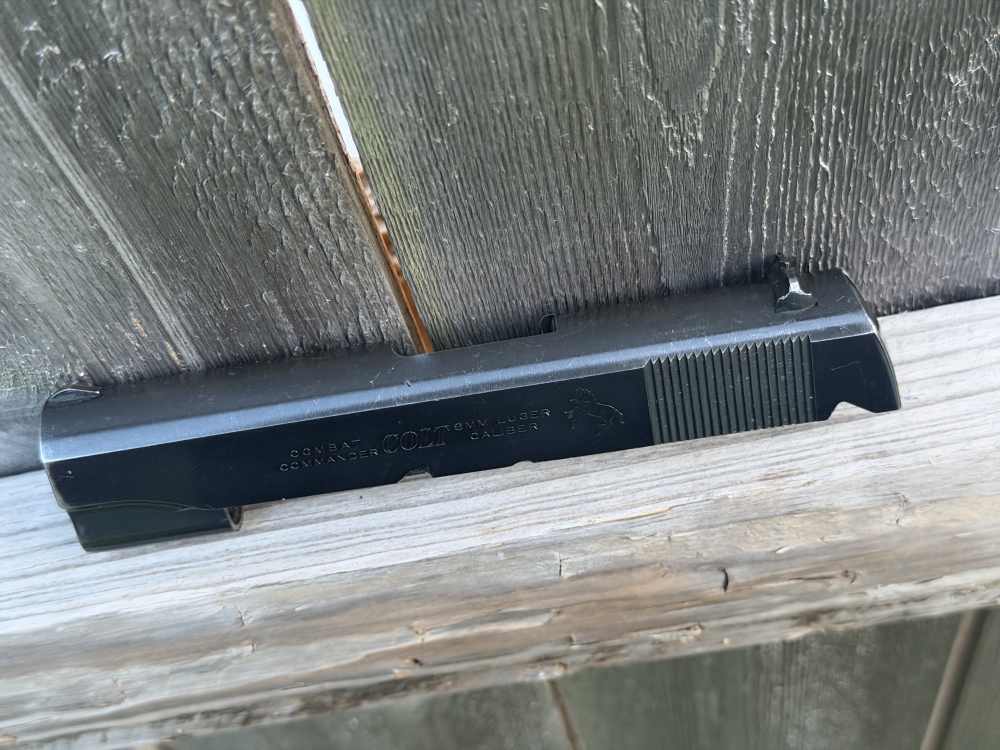 Vintage Factory Colt 1911 9mm Commander Slide Upper Series 70 Blue Ace 45-img-6