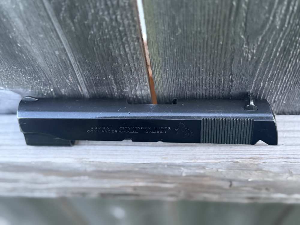 Vintage Factory Colt 1911 9mm Commander Slide Upper Series 70 Blue Ace 45-img-22