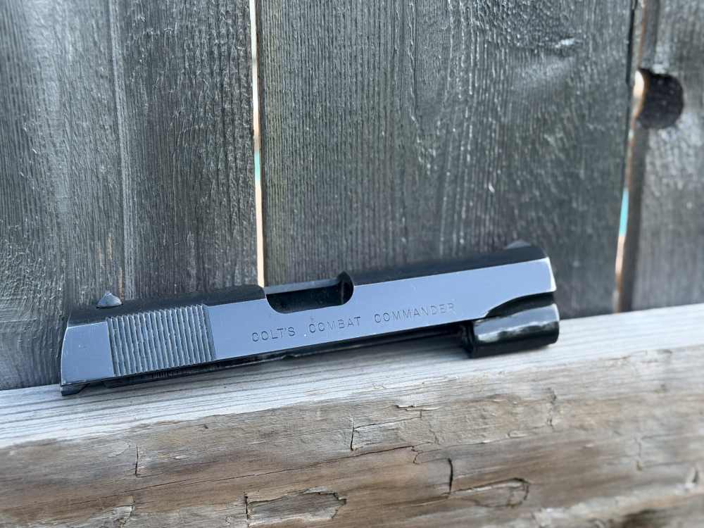 Vintage Factory Colt 1911 9mm Commander Slide Upper Series 70 Blue Ace 45-img-9