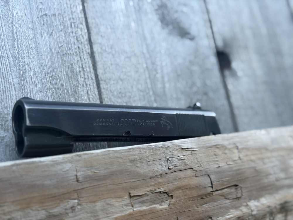 Vintage Factory Colt 1911 9mm Commander Slide Upper Series 70 Blue Ace 45-img-19