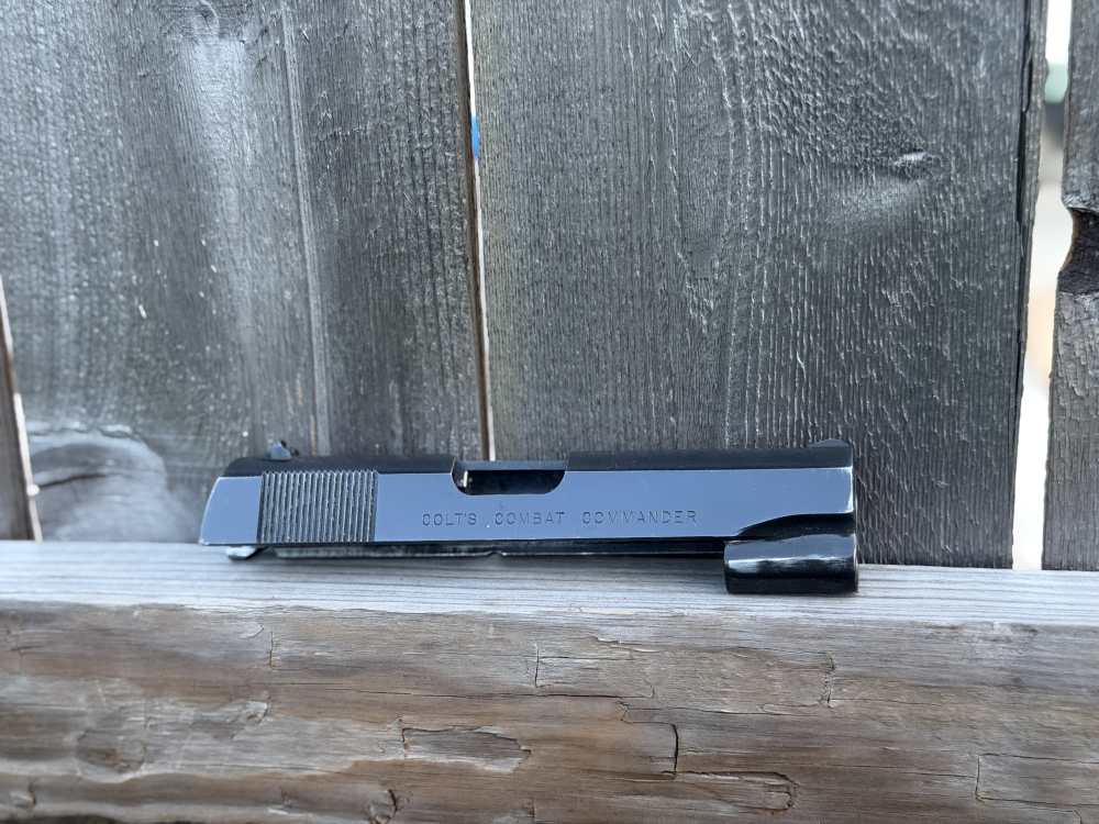 Vintage Factory Colt 1911 9mm Commander Slide Upper Series 70 Blue Ace 45-img-10