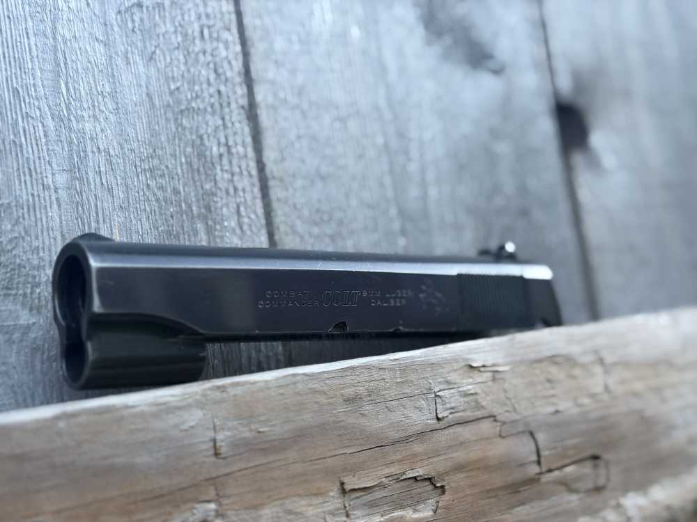 Vintage Factory Colt 1911 9mm Commander Slide Upper Series 70 Blue Ace 45-img-14