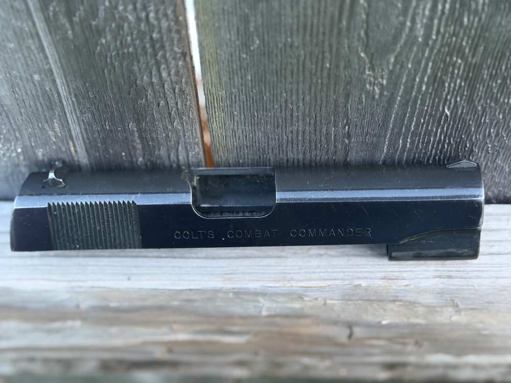 Vintage Factory Colt 1911 9mm Commander Slide Upper Series 70 Blue Ace 45-img-8