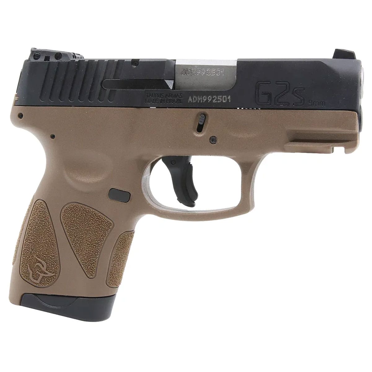 TAURUS G2S 9mm 3.2in 7rd Black/Brown Semi-Automatic Pistol (1-G2S931B)-img-1