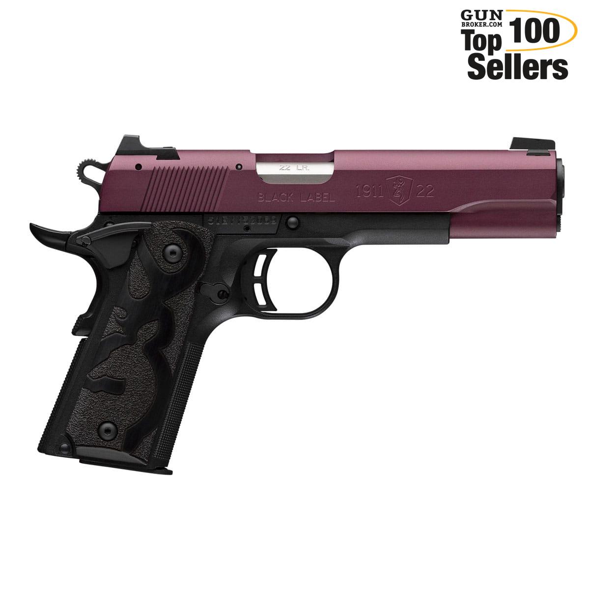 BROWNING 1911-22 Black Label Full Size .22LR 4.25in 10rd Pistol 51061490-img-0