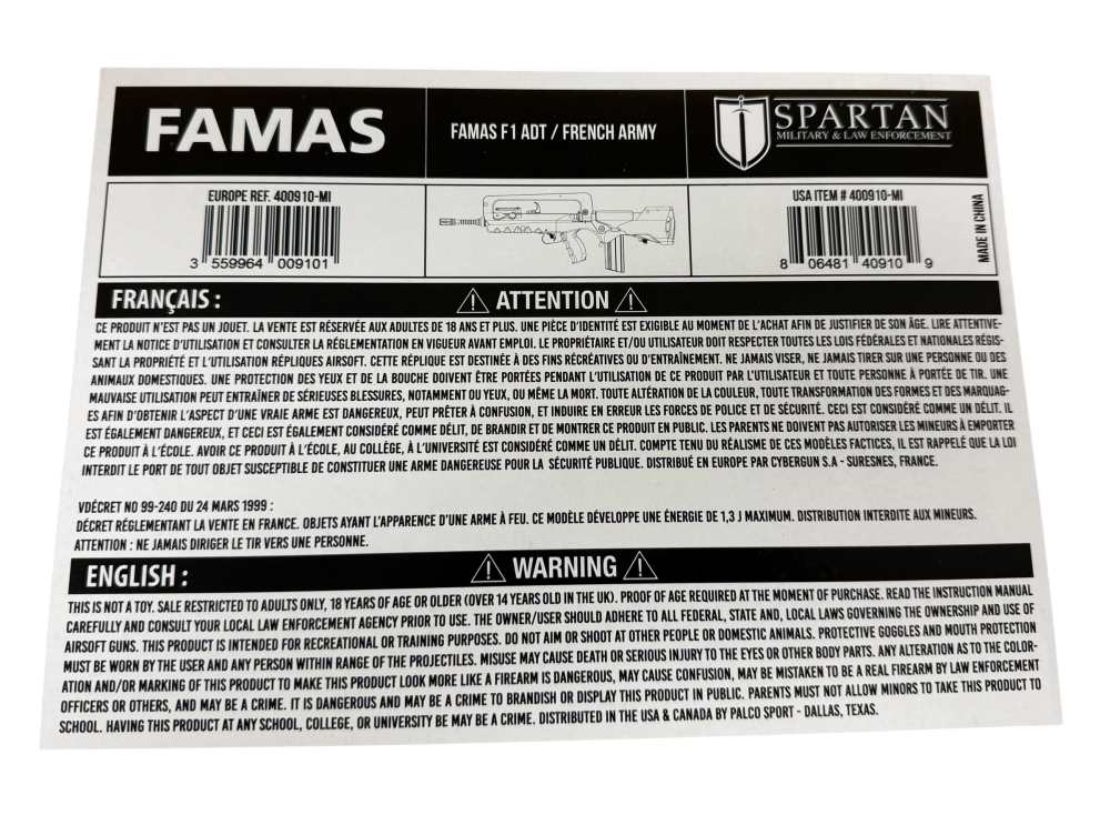 FAMAS Airsoft rifle French military issue-img-3