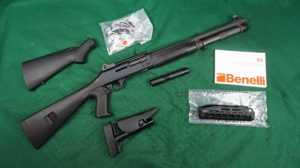 Benelli M1014 1014 M4 12ga 18.5" w/ Extra Stocks Mag Tube & Forend 1¢ Start-img-0