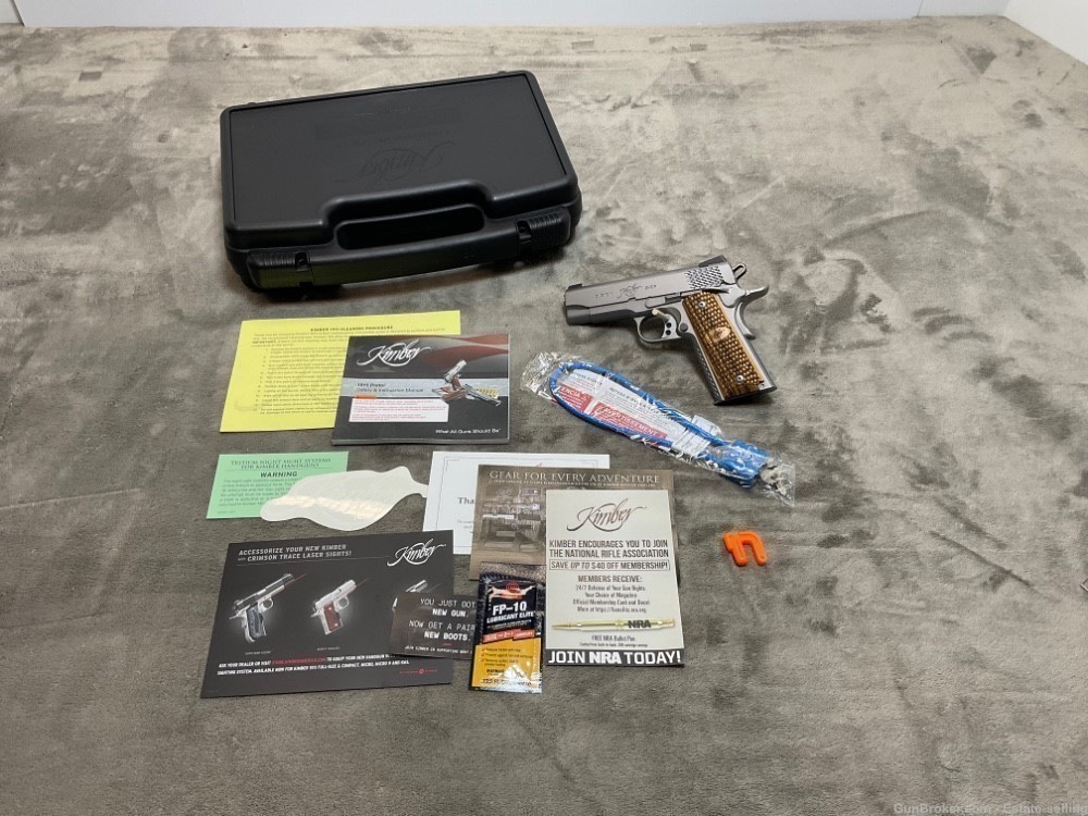 Kimber Stainless Pro Raptor II .45ACP, 4” Match Grade Barrel, NIB-img-0