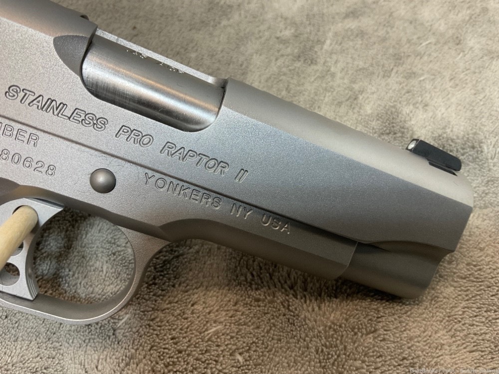Kimber Stainless Pro Raptor II .45ACP, 4” Match Grade Barrel, NIB-img-4