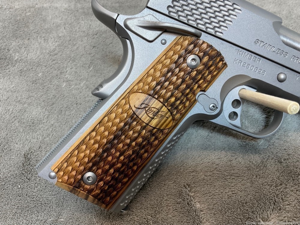 Kimber Stainless Pro Raptor II .45ACP, 4” Match Grade Barrel, NIB-img-5