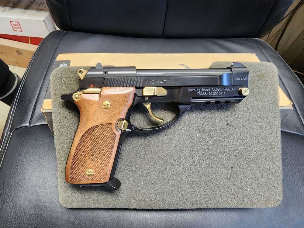 PICS! NEW GIRSAN MC14T 380 4.5" TIP UP BLACK GOLD MC 14T 14 4.5 ACP NIB-img-4