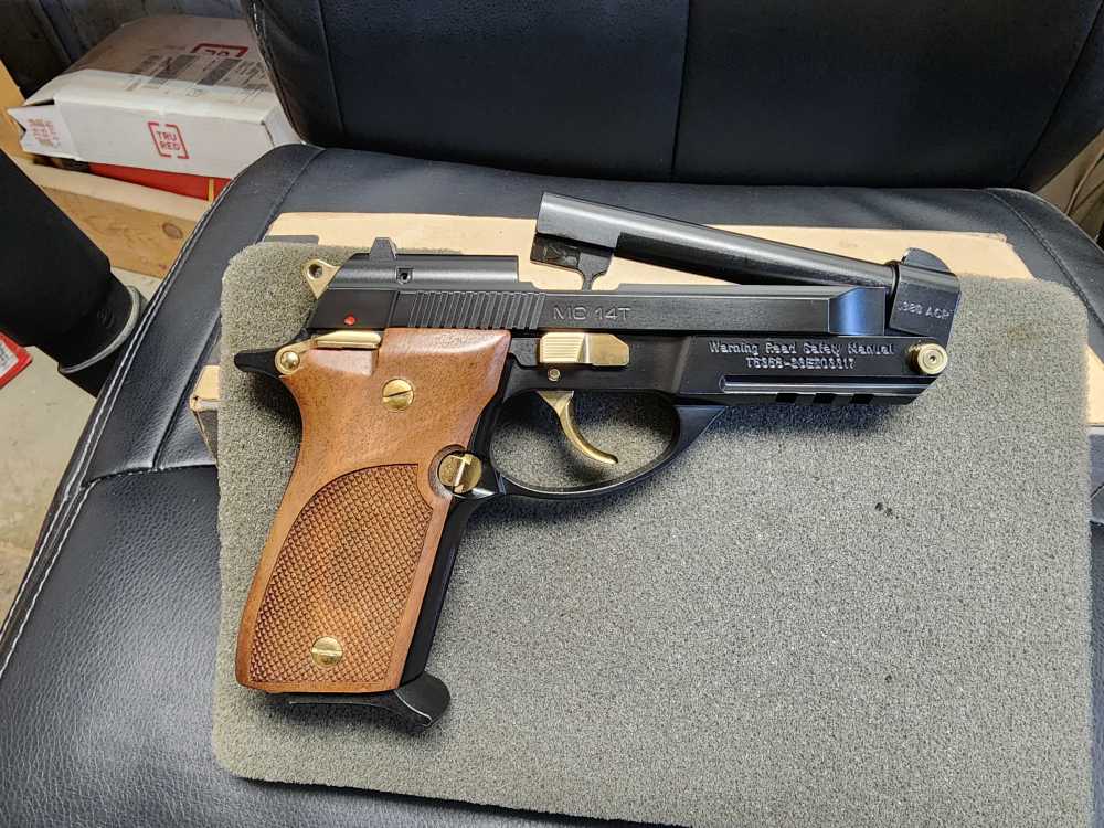 PICS! NEW GIRSAN MC14T 380 4.5" TIP UP BLACK GOLD MC 14T 14 4.5 ACP NIB-img-3
