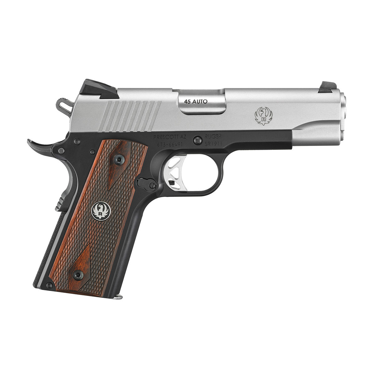 RUGER SR1911 Commander 45 ACP 4.25in 7rd Pistol (6711)-img-1