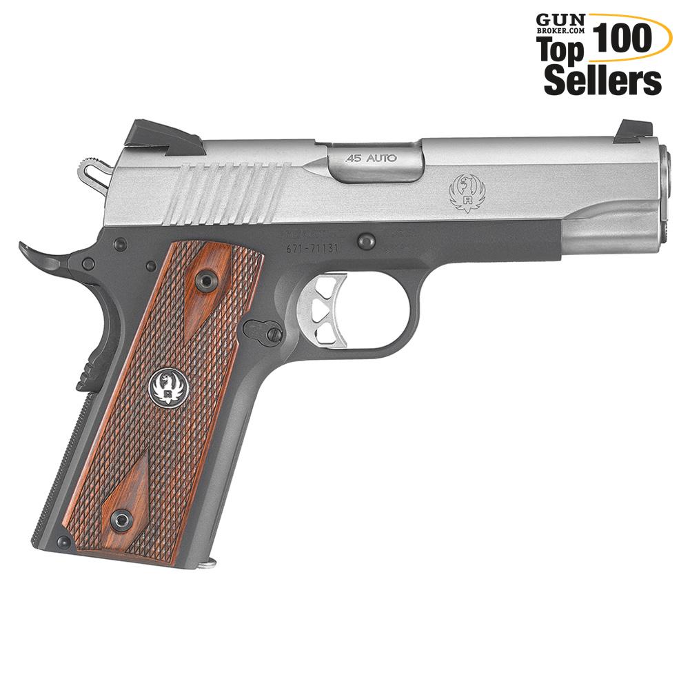 RUGER SR1911 Commander 45 ACP 4.25in 7rd Pistol (6711)-img-0