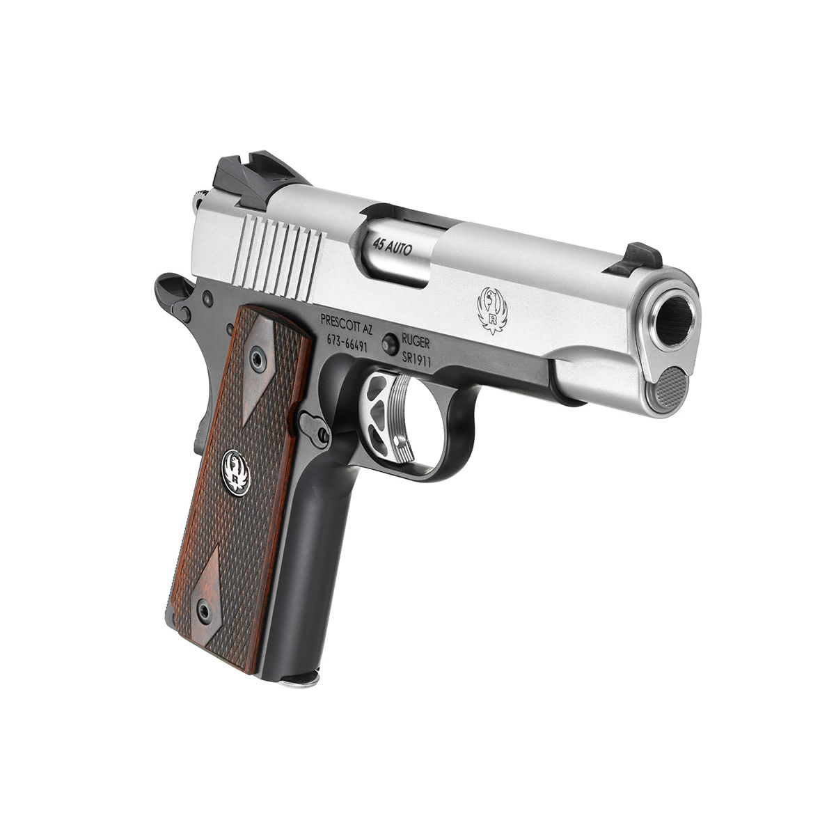 RUGER SR1911 Commander 45 ACP 4.25in 7rd Pistol (6711)-img-2