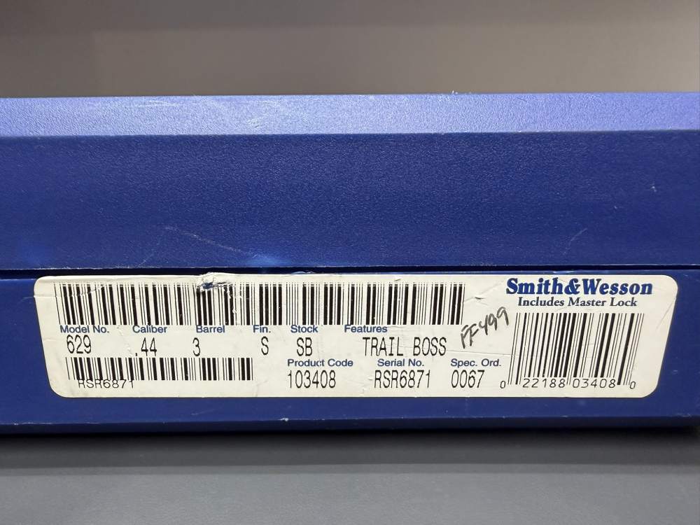 SMITH & WESSON 629-5*TRAIL BOSS 3'INCH PORTED 44 MAG*BOX & PAPERS*LIKE NEW-img-23