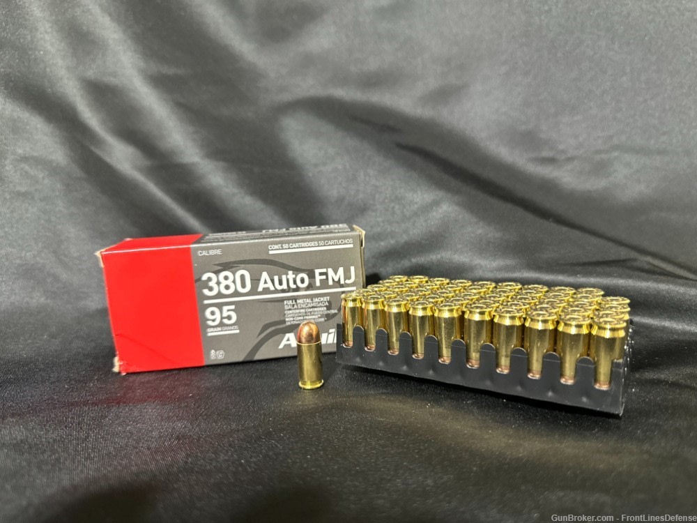Aguila 380 FMJ 95 Grain Rounds (50) -img-1