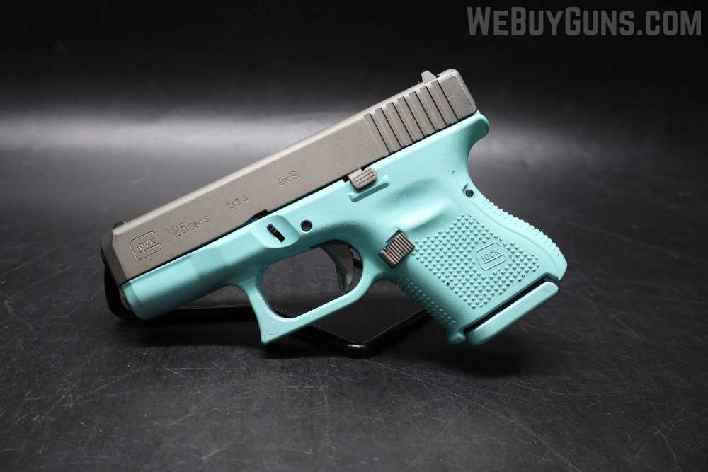 Glock G26 Gen5 Semi-Automatic Pistol W/ Blue Frame 9MMX19-img-6