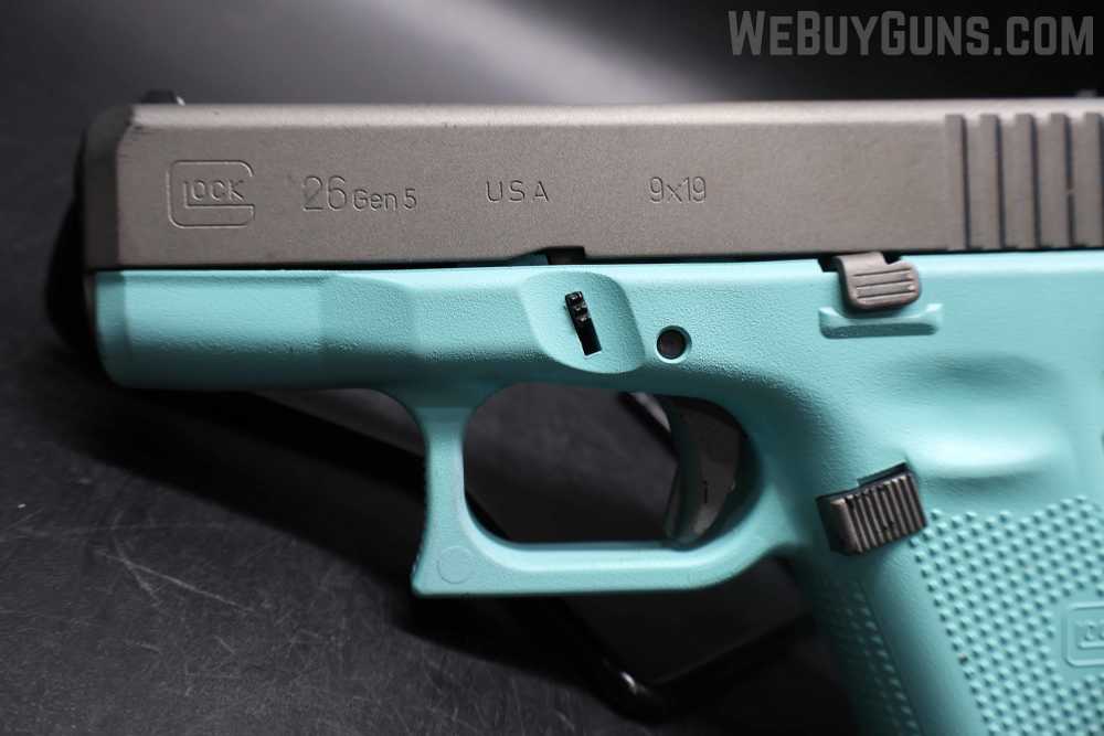 Glock G26 Gen5 Semi-Automatic Pistol W/ Blue Frame 9MMX19-img-8