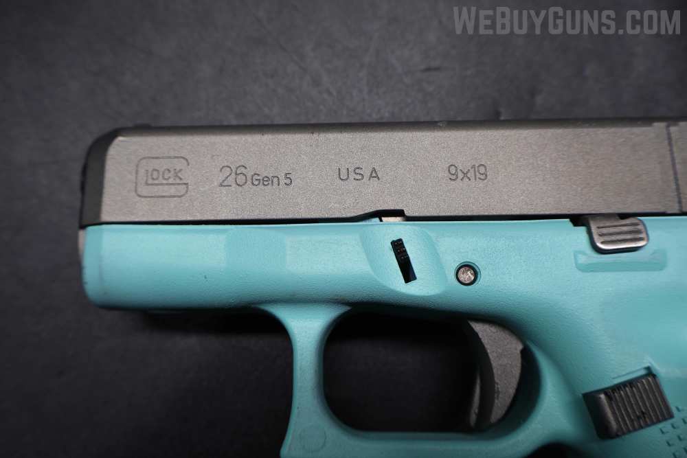Glock G26 Gen5 Semi-Automatic Pistol W/ Blue Frame 9MMX19-img-13