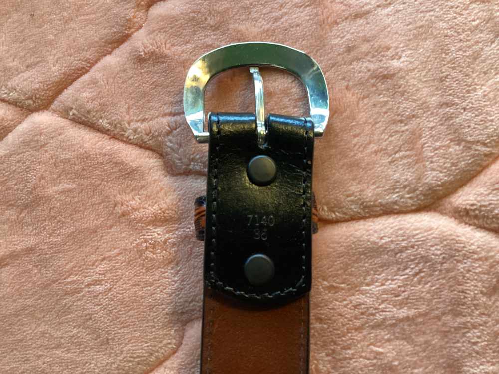 Belt, Hand Tooled Leather, With Buckle, Western Design.-img-5