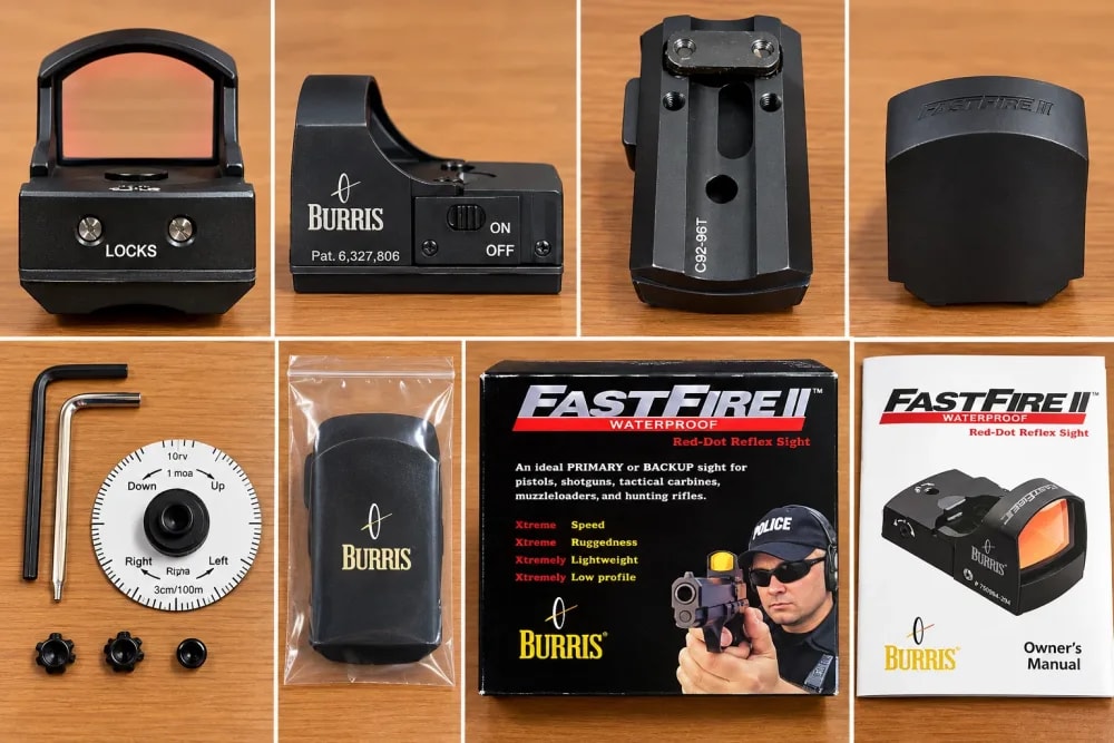 Burris FastFire II Red Dot Reflex Sight 4 MOA Open Box Unused Complete-img-0