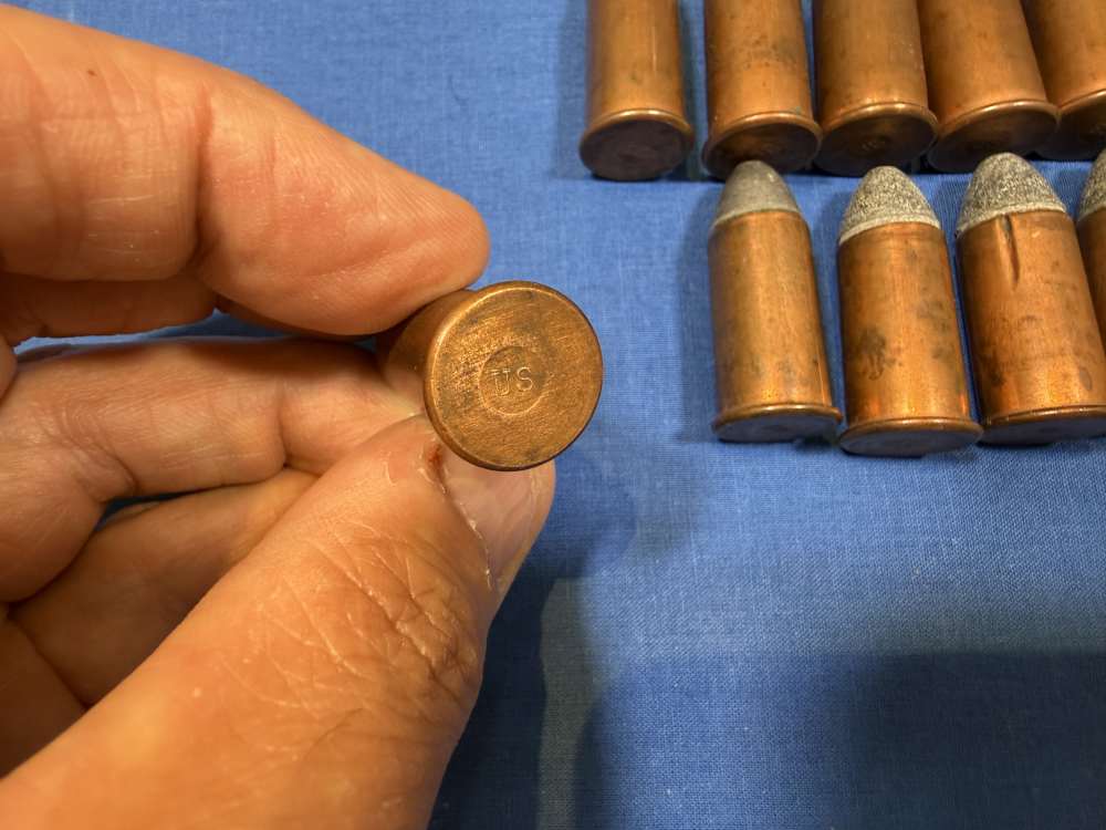 Collection of 23 Original Spencer Carbine Ammuntion, Ammo 56-50, No Reserve-img-4