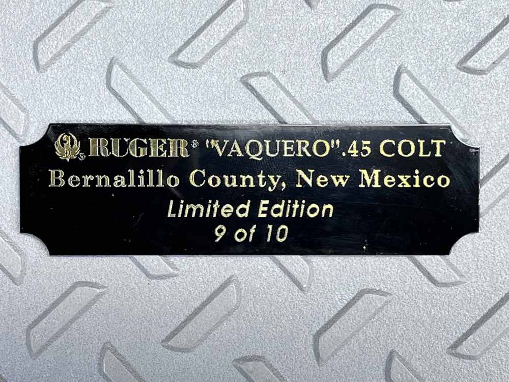 LIMITED EDITION NEW MEXICO THEMED RUGER VAQUERO 45 COLT 9 OF 10, NO CC FEES-img-24