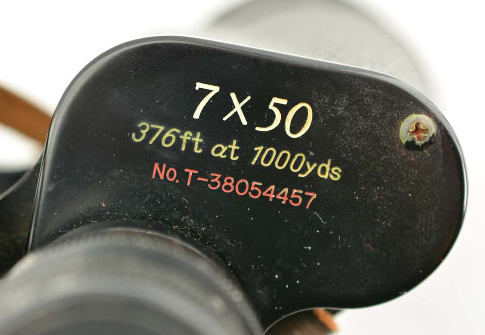  Vintage Scope Amber Coated 7-15X50 binoculars leather case Survival Japan -img-3