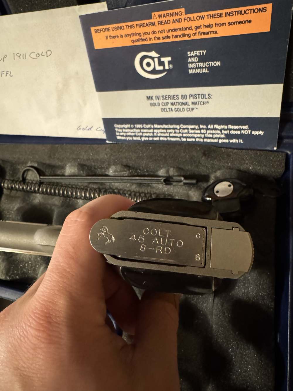 Colt Gold Cup Trophy Like New NO CC FEES Free Shipping -img-10