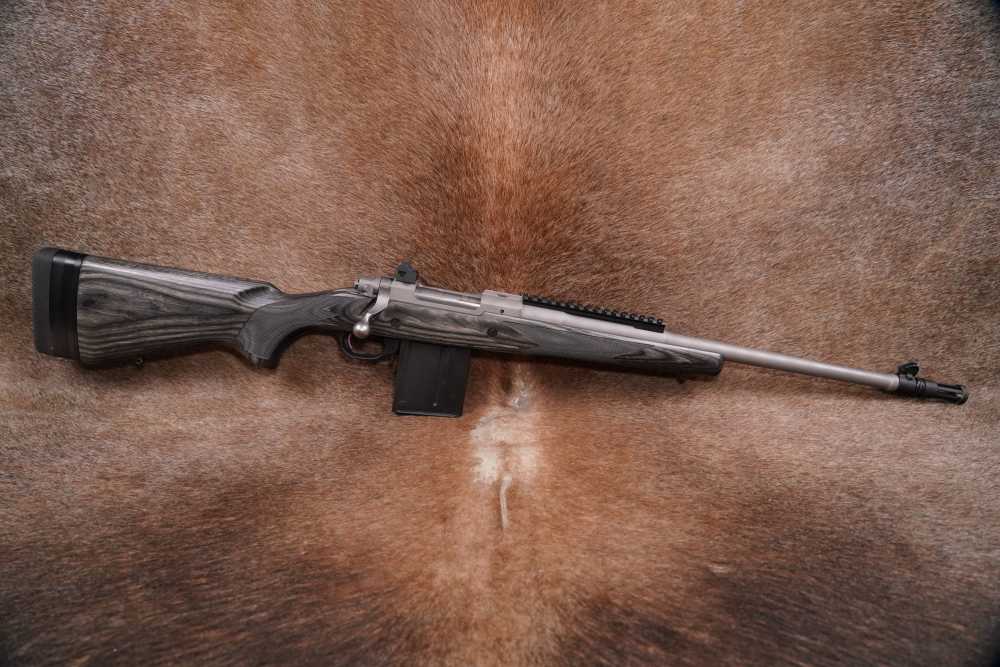 Ruger Stainless Gunsite Scout .308 Win 18.5” Mag Fed Bolt Action Rifle 2015-img-1